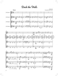 Swingin' Christmas Quartets (4 Clarinets Score & Parts + Online)